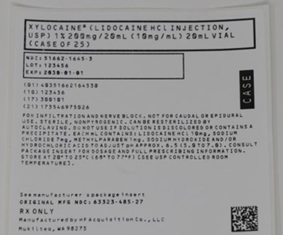 Case Label - 51662 1645 3 CASE LABEL